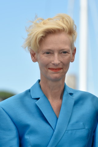 74th edition of the Cannes Film Festival: actress Tilda Swinton posing during a photocall for the fi...