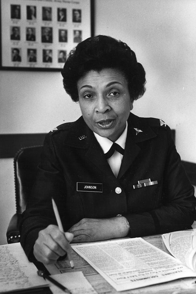 Hazel Johnson-Brown, the first African American woman to be named a general in the Army and the firs...