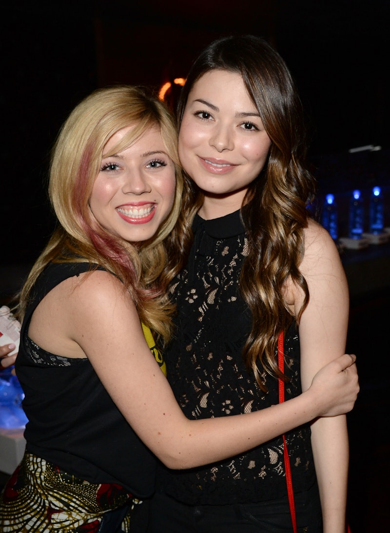 'iCarly' stars Jennette McCurdy and Miranda Cosgrove attend a private event at Hyde Lounge for the B...
