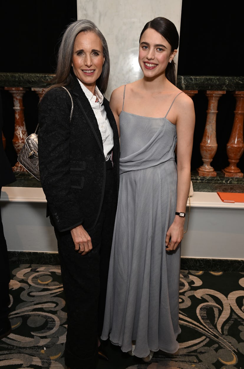 Andie MacDowell and her daughter Margaret Qualley at the the AFI Awards Luncheon on March 11, 2022 i...