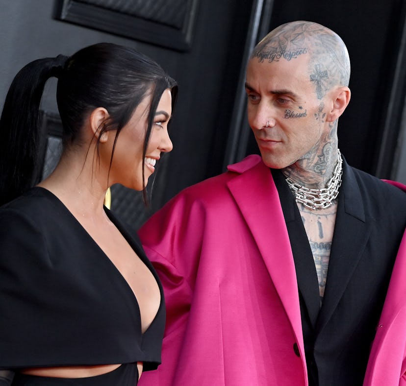 Kourtney Kardashian shared photos of her Las Vegas wedding with Travis Barker.