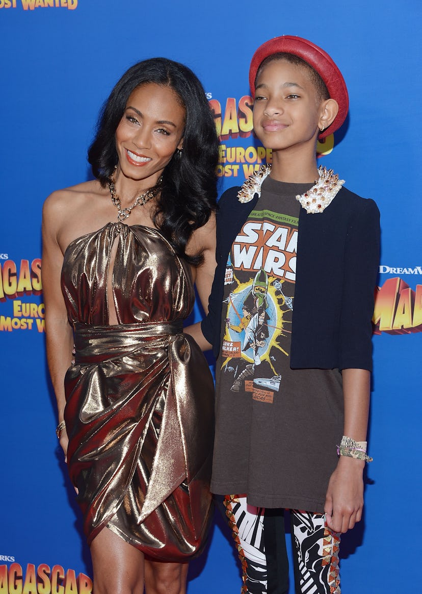 Actress Jada Pinkett with her daughter Willow Smith in 2012 when they worked together in "Madagascar...