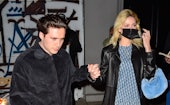 LOS ANGELES, CA - FEBRUARY 15: Brooklyn Beckham and Nicola Peltz are seen on February 15, 2022 in Lo...
