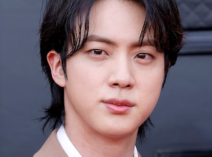 LAS VEGAS, NEVADA - APRIL 03: Jin of BTS attends the 64th Annual GRAMMY Awards at MGM Grand Garden A...