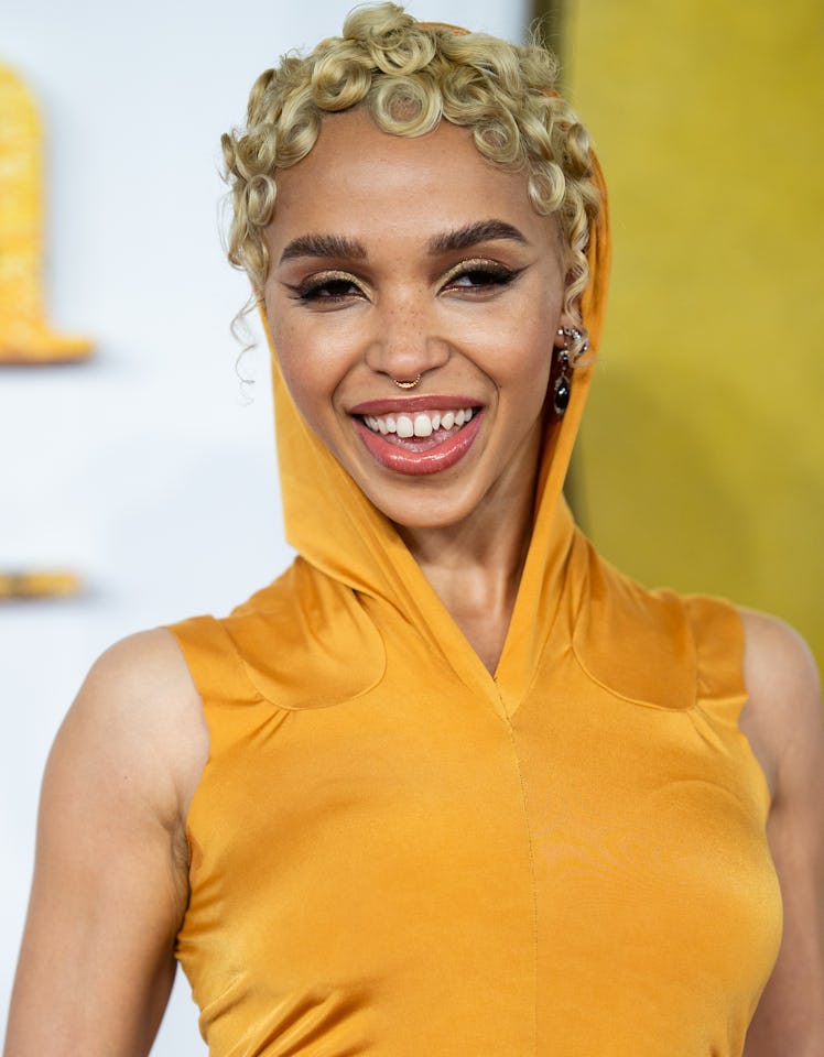 FKA Twigs with a septum piercing at the World Premiere of "The King's Man" at Cineworld on December ...