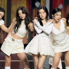 Red Velvet performs at the 2022 Gaon Chart Music Awards.