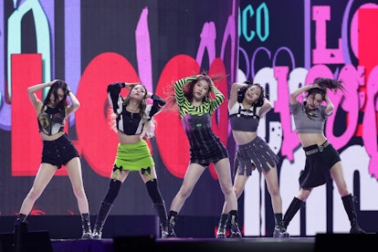 ITZY attends the 2021 World K-pop Concert in 2021.