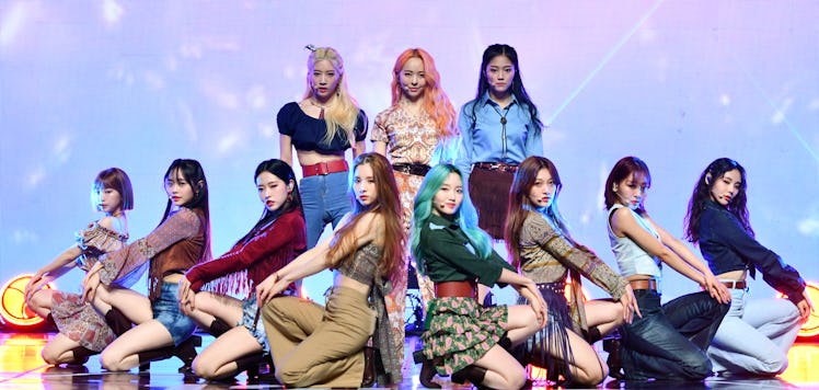 LOONA attends their 'Midnight' mini-album debut in 2020.