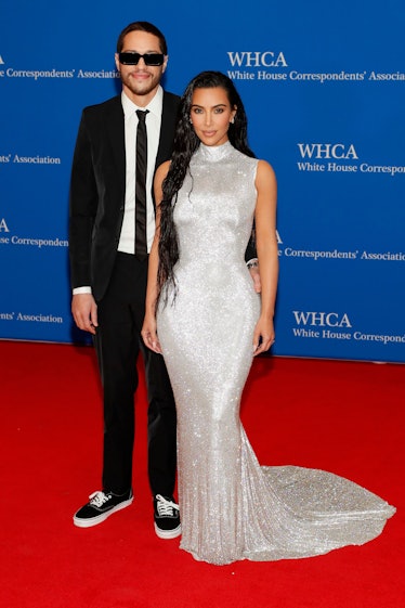 Photos of Kim Kardashian and Pete Davidson at the 2022 White House Correspondents’ Dinner.
