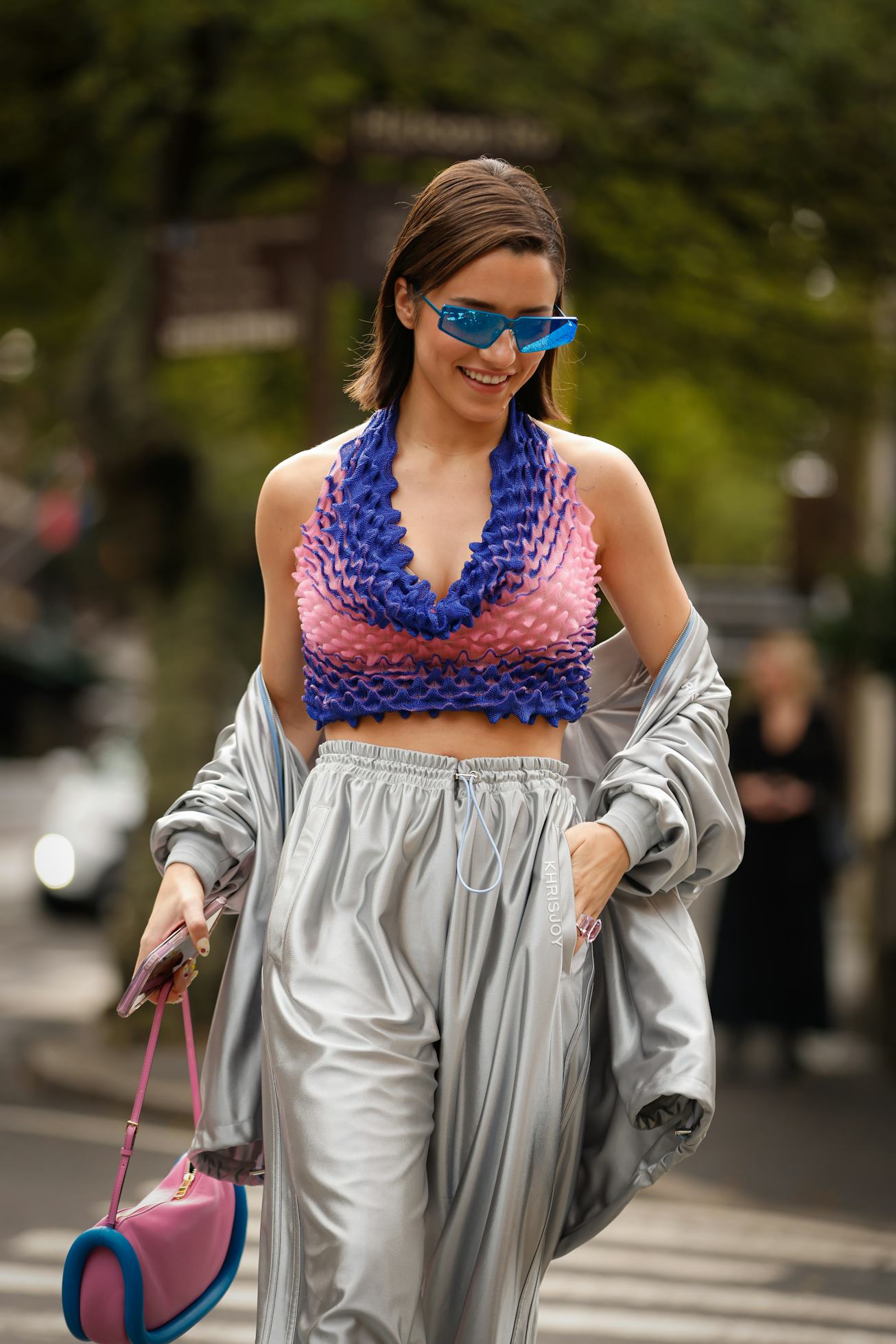 SYDNEY, AUSTRALIA - MAY 09: Maxine Wylde is seen wearing Khris Joy set, Chet lo top, Tom Ford heels,...