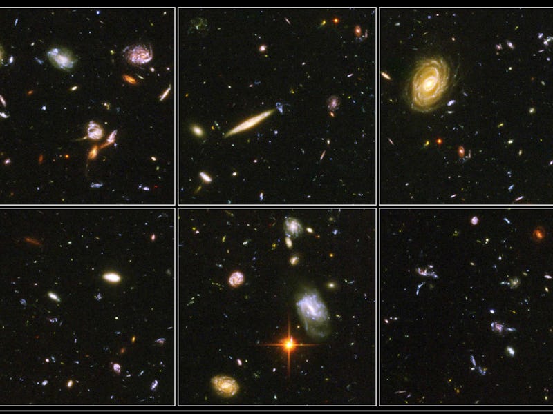 IN SPACE: In this NASA handout, a view of deepest view of the visible universe ever achieved are s...