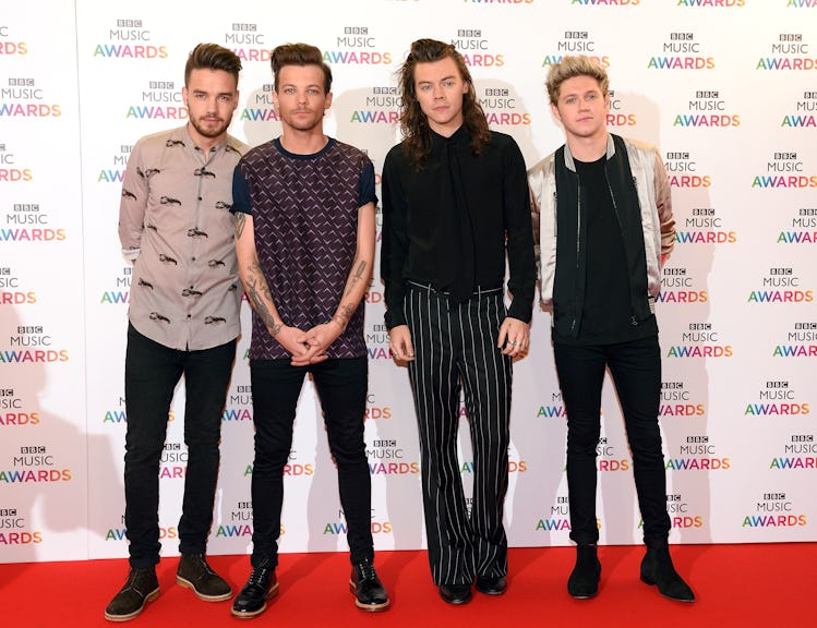 BIRMINGHAM, ENGLAND - DECEMBER 10:  Liam Payne, Louis Tomlinson, Harry Styles and Niall Horan of One...