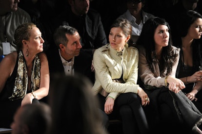 NEW YORK - FEBRUARY 17:  Actress Jessica Biel (third from left) and guests attend the William Rast F...