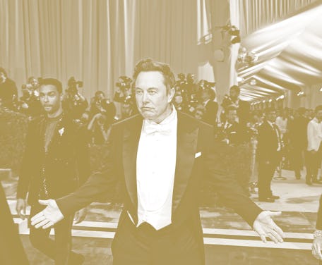 NEW YORK, NEW YORK - MAY 02: Elon Musk attends The 2022 Met Gala Celebrating "In America: An Antholo...