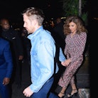 Ryan Gosling and Eva Mendes fight over the dishes, too! Here, they're seen at Tao Restaurant for SNL...
