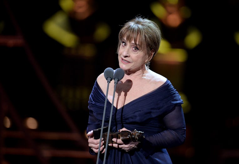 LONDON, ENGLAND - APRIL 07: Patti LuPone accepts the Best Actress In A Supporting Role In A Musica...