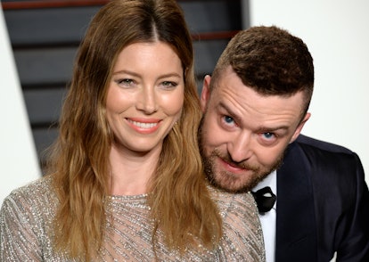 BEVERLY HILLS, CA - FEBRUARY 28:  Jessica Biel and Justin Timberlake attend the 2016 Vanity Fair Osc...