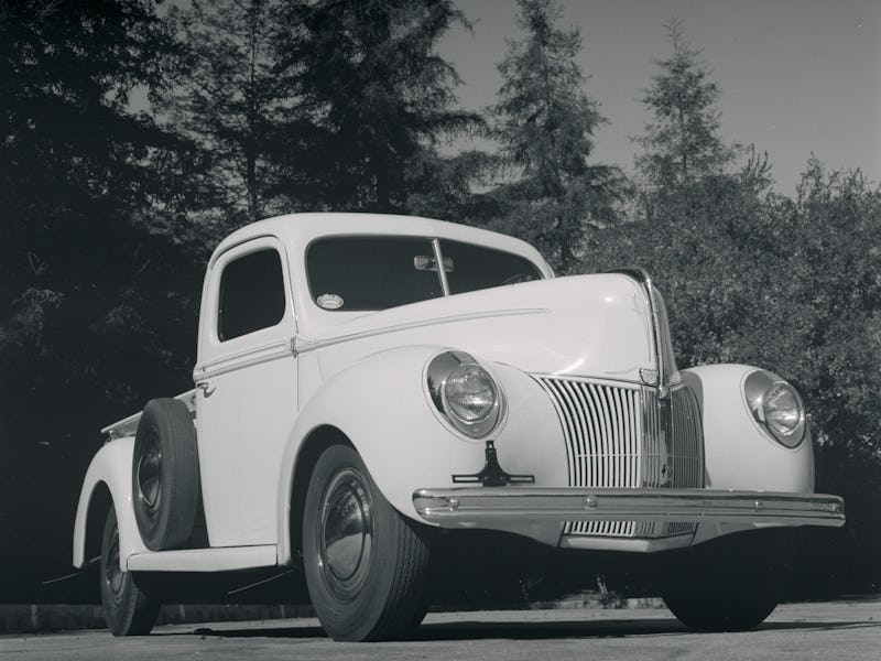 UNITED STATES - DECEMBER 05: Bob Greene's 1940 Ford Pickup Truck. Subtly modified pinstriped classi...