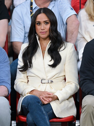 THE HAGUE, NETHERLANDS - APRIL 17: Meghan, Duchess of Sussex attends the sitting volleyball event du...
