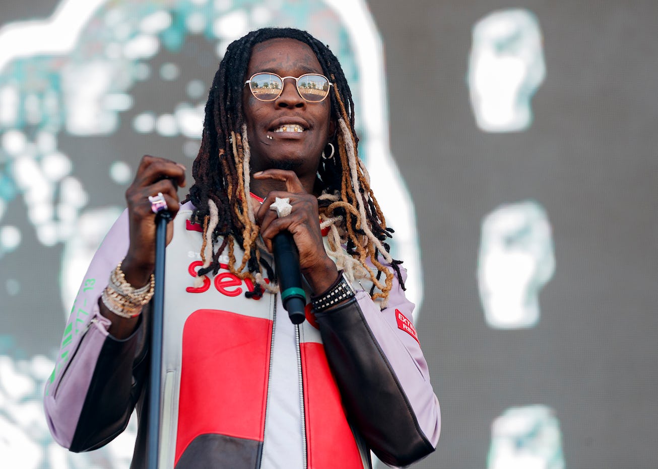 VANCOUVER, BRITISH COLUMBIA - JUNE 16: Rapper Young Thug performs onstage during Breakout Festival 2...