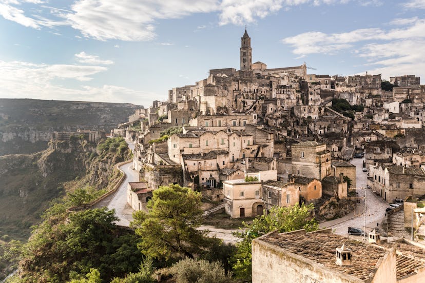 A view over the "Sassi" (the Stones) in Matera, Italy.