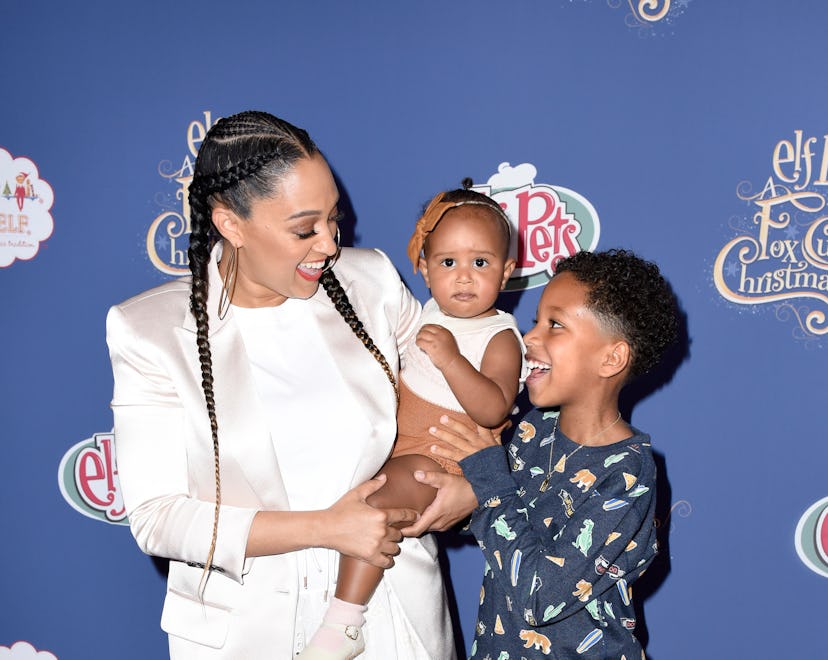LOS ANGELES, CALIFORNIA - JUNE 18: (L-R) Tia Mowry, Cairo Tiahna Hardrict, and Cree Hardrict attend ...