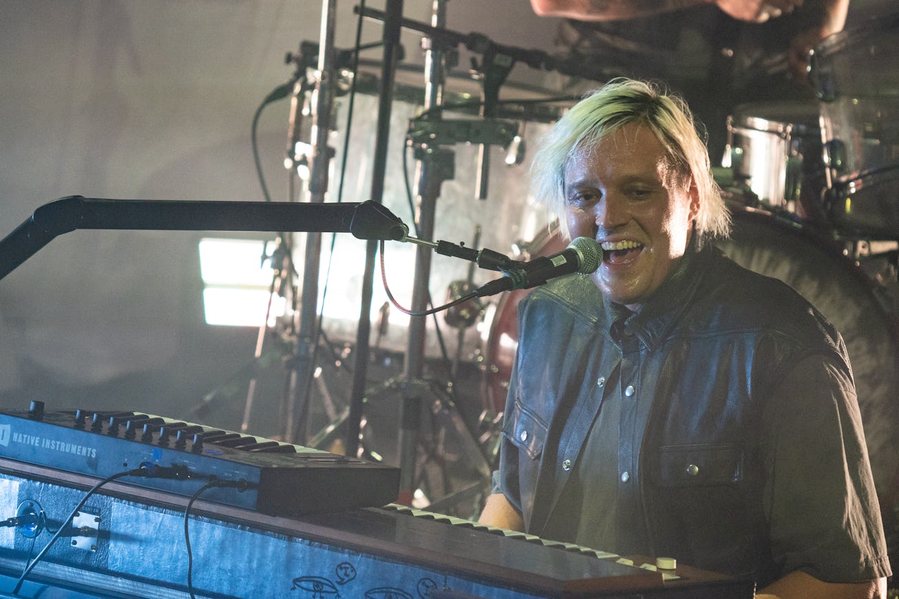 LONDON, ENGLAND - APRIL 29: Win Butler of Arcade Fire performs at KOKO on April 29, 2022 in London, ...