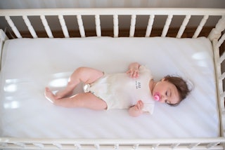 A baby sleeps in a crib. A new breakthrough study has likely found the underlying cause of SIDS.