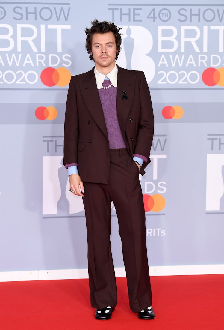 Harry Styles attends The BRIT Awards 2020 