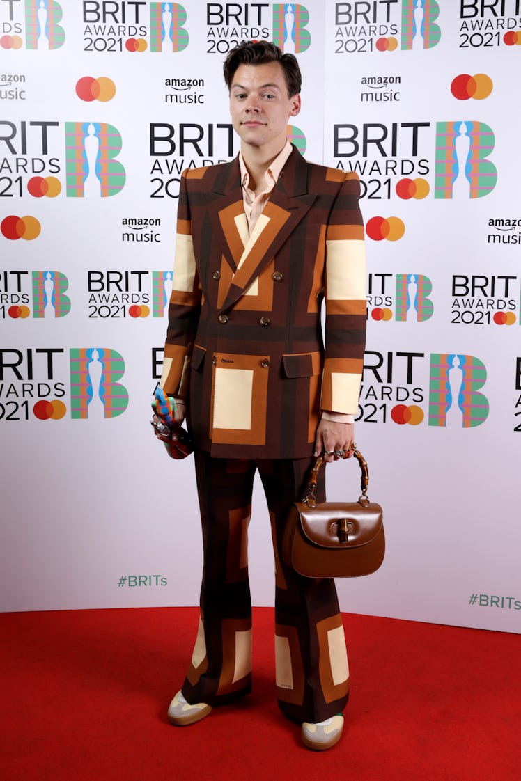 Harry Styles wins the Mastercard British Single award for Watermelon Sugar during The BRIT Awards 20...