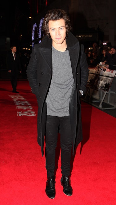 Harry Styles attends the World premiere of "The Class of 92" 