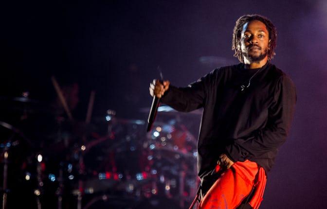 BUENOS AIRES, ARGENTINA - MARCH 31:    Kendrick Lamar performs during the third day of Lollapalooza ...