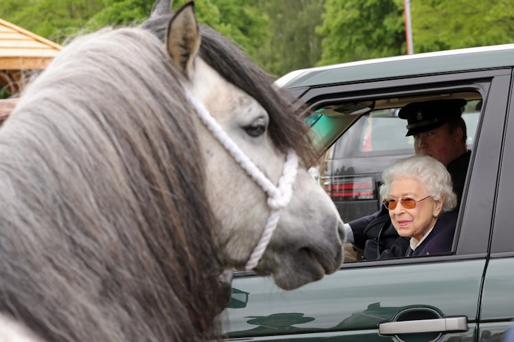 Queen Elizabeth II arrives at The Royal Windsor Horse Show