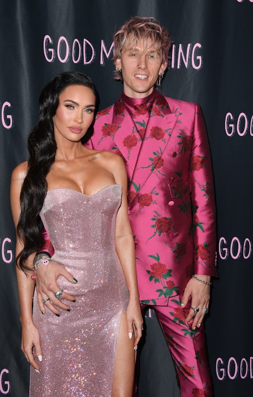 WEST HOLLYWOOD, CALIFORNIA - MAY 12: Megan Fox and Machine Gun Kelly arrives at the World Premiere O...