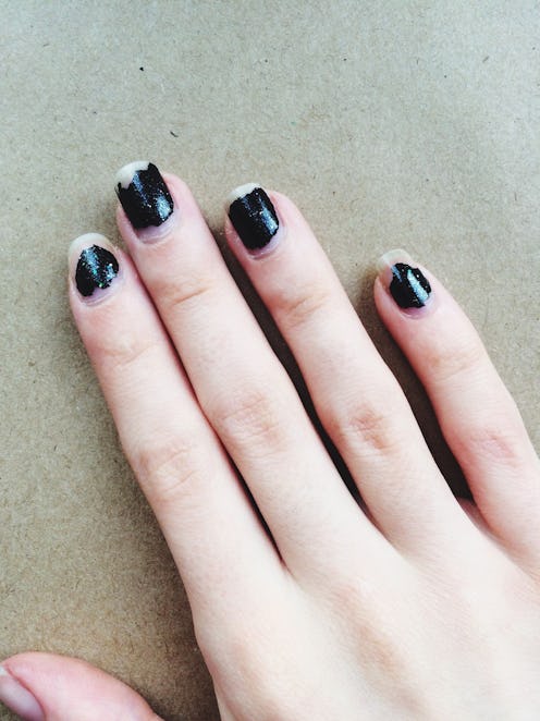chipped nail polish