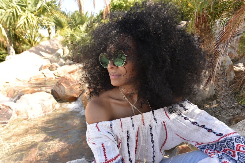 BERMUDA DUNES, CA - APRIL 16:  Kat Graham attends The Happiest of Hours at the NYLON Estate on April...