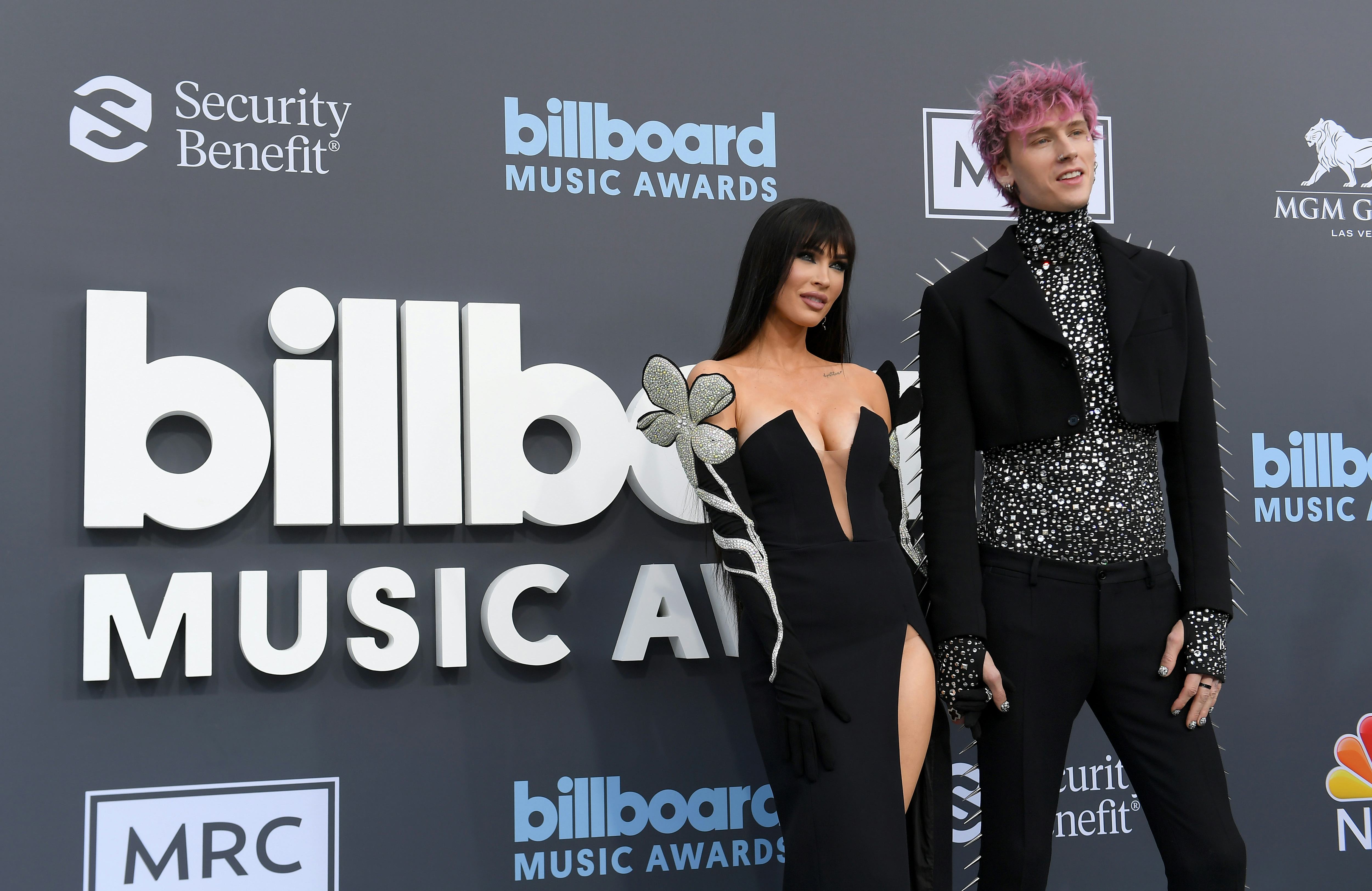 Megan Fox and Machine Gun Kelly attend the 2022 Billboard Music Awards 