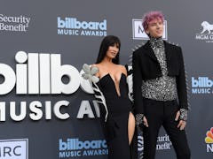 Megan Fox and Machine Gun Kelly attend the 2022 Billboard Music Awards 