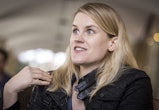 STANFORD, CA - MAR. 3: Frances Haugen, a data scientist who came forward as a whistleblower against ...