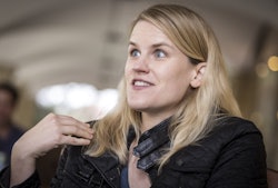 STANFORD, CA - MAR. 3: Frances Haugen, a data scientist who came forward as a whistleblower against ...