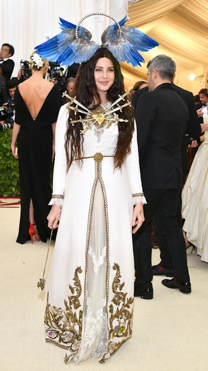 Lana Del Rey attends the Heavenly Bodies: Fashion & The Catholic Imagination Costume Institute Gala ...
