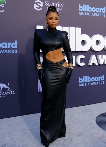 US singer Chloe Bailey attends the 2022 Billboard Music Awards at the MGM Grand Garden Arena in Las ...