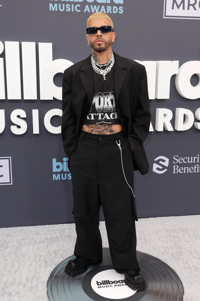 LAS VEGAS, NEVADA - MAY 15: Rauw Alejandro attends the 2022 Billboard Music Awards at MGM Grand Gard...