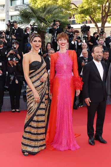 Deepika Padukone and Rebecca Hall attend the screening of "Final Cut (Coupez!)"