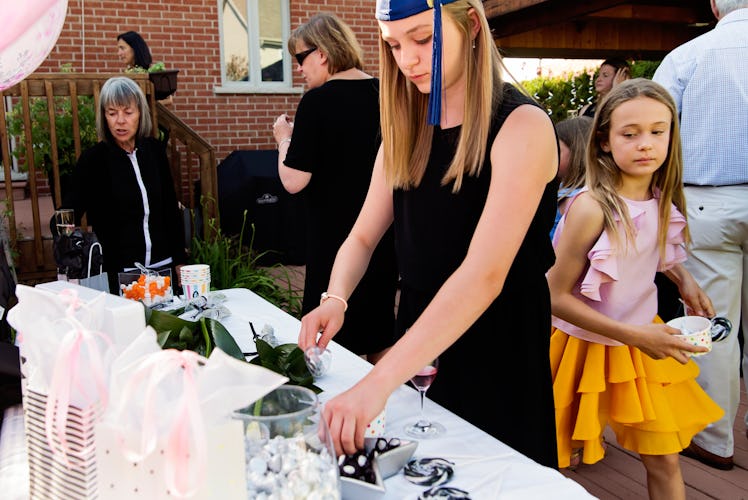 These graduation party themes for high school include a goodbye to school idea.