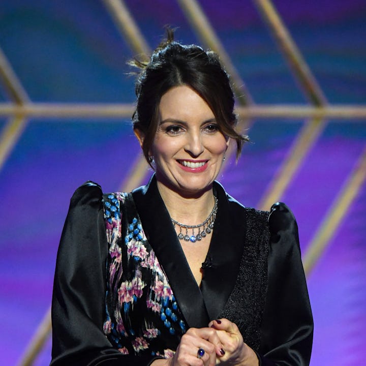 NEW YORK, NEW YORK - FEBRUARY 28: Tina Fey speaks onstage during the 78th Annual Golden Globe® Award...
