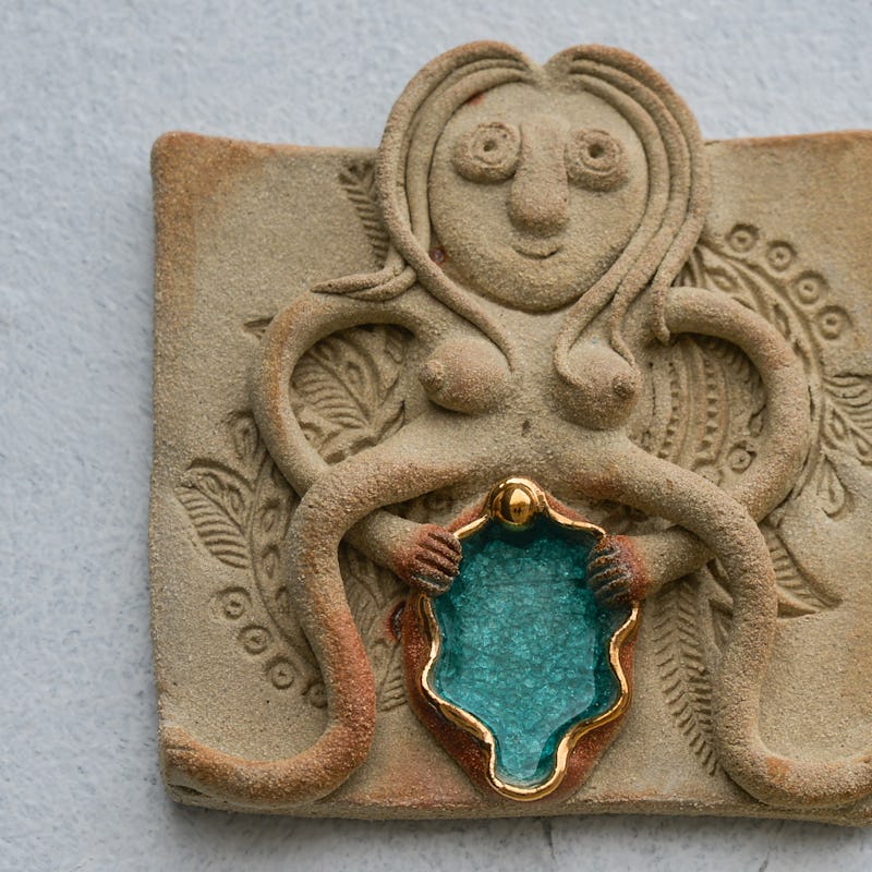 One of project Sheela na Gig sculptures seen in the street in Dublin's city center.
On Monday, 15 M...