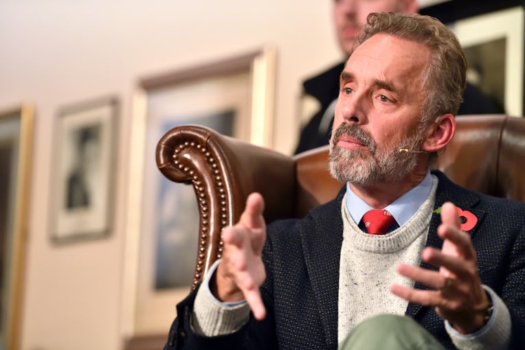CAMBRIDGE, CAMBRIDGESHIRE - NOVEMBER 02: Jordan Peterson addresses students at The Cambridge Union o...