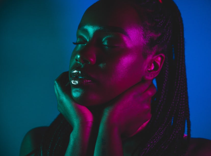 Woman manifesting love and relationships.