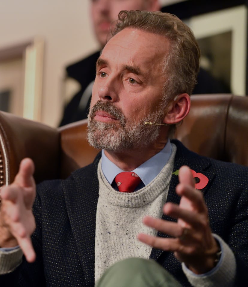 CAMBRIDGE, CAMBRIDGESHIRE - NOVEMBER 02: Jordan Peterson addresses students at The Cambridge Union o...